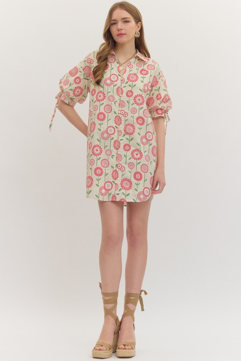 Botanical Print Dress
