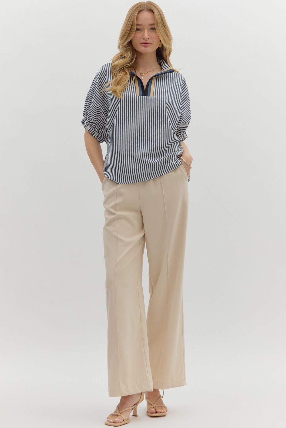 Striped Dolman Top