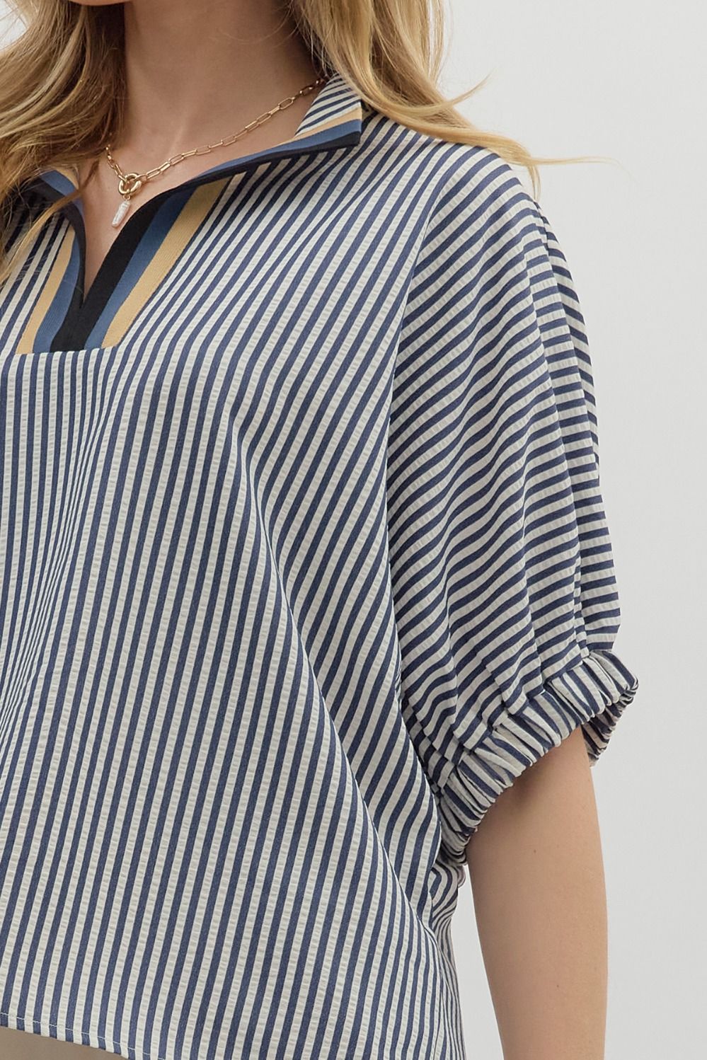 Striped Dolman Top
