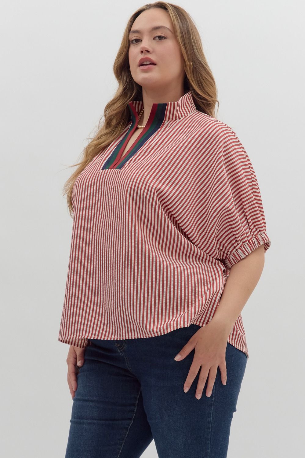 Striped Dolman Top