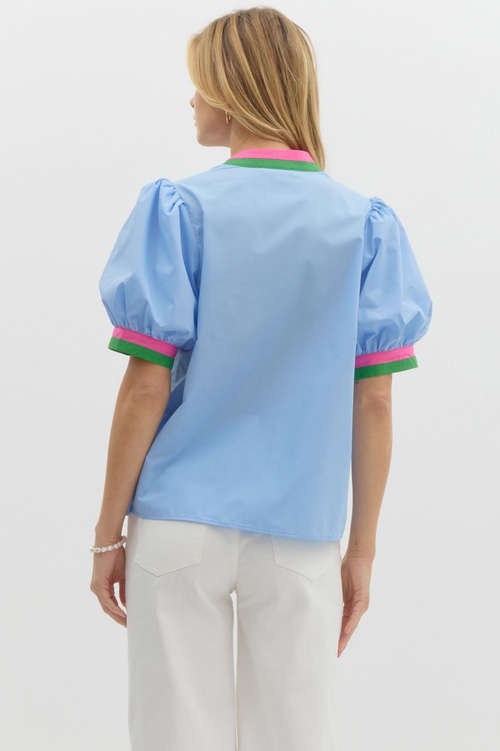 Bubble Sleeve Top
