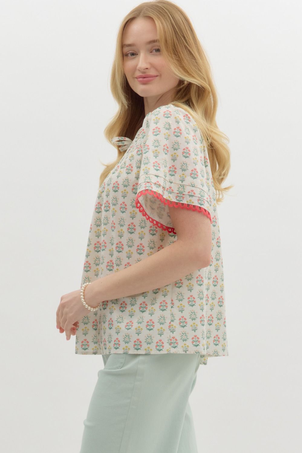 Floral Smocked Top