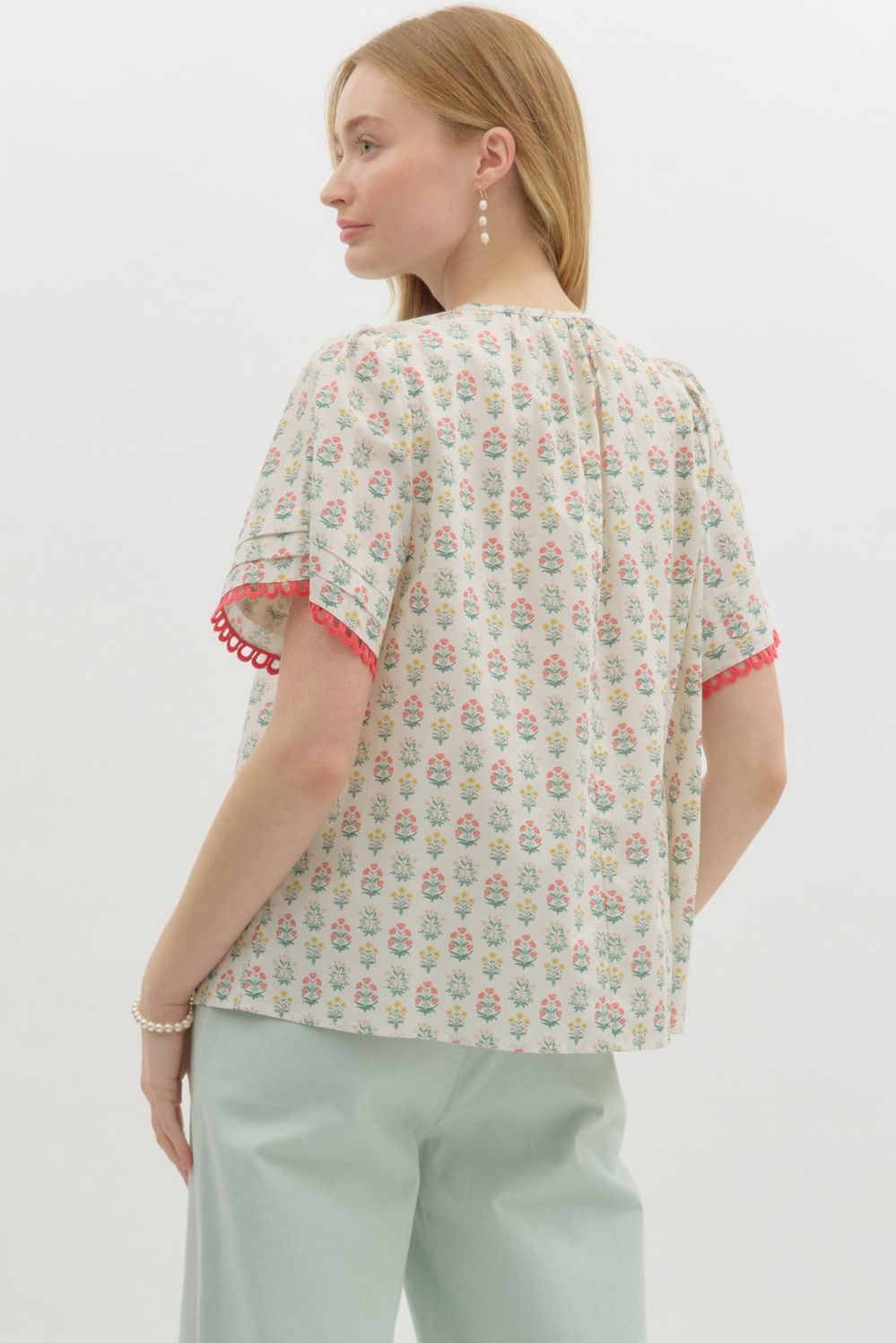 Floral Smocked Top