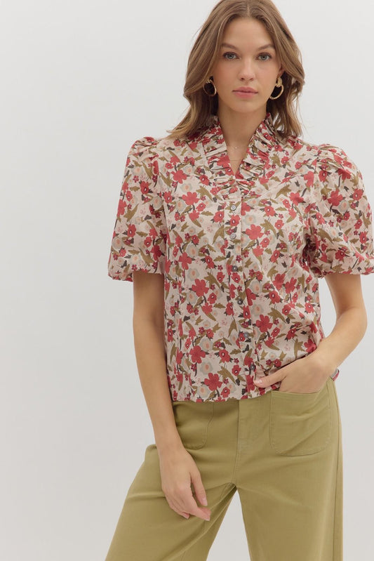 Fall Floral Top