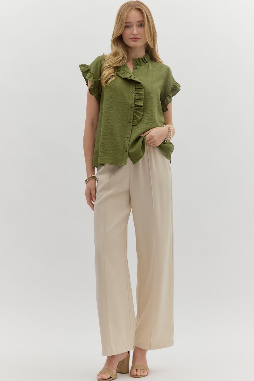 Ruffle Sleeve Top