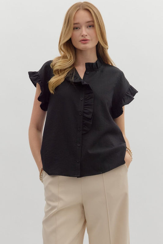 Ruffle Sleeve Top