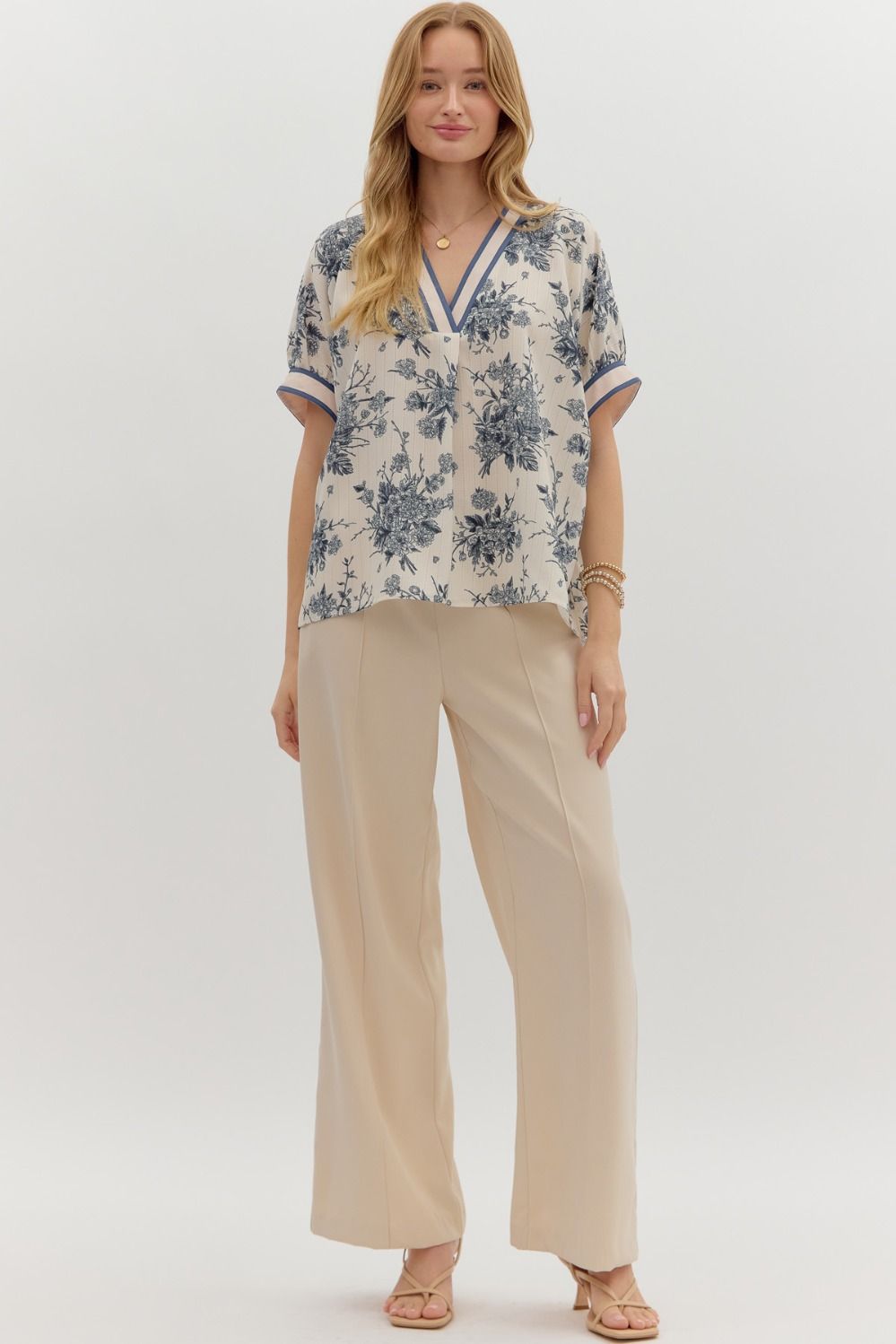 Floral Dolman Sleeve Top