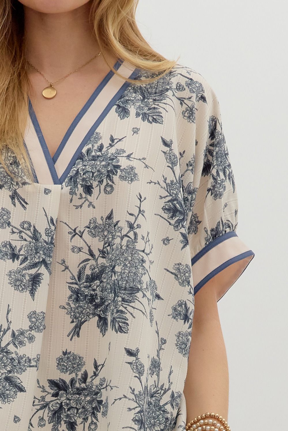 Floral Dolman Sleeve Top