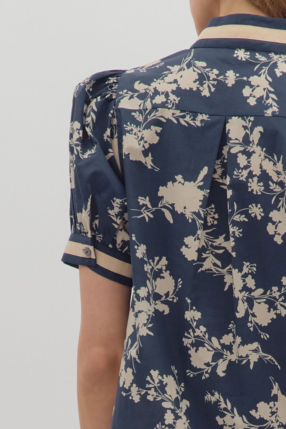 Midnight Blue Floral Top