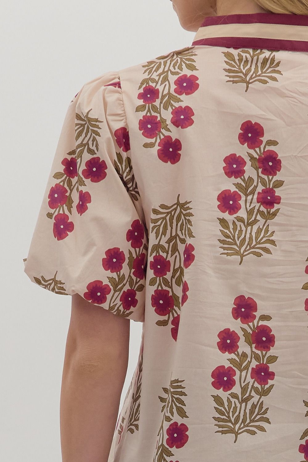 Floral V-neck Top