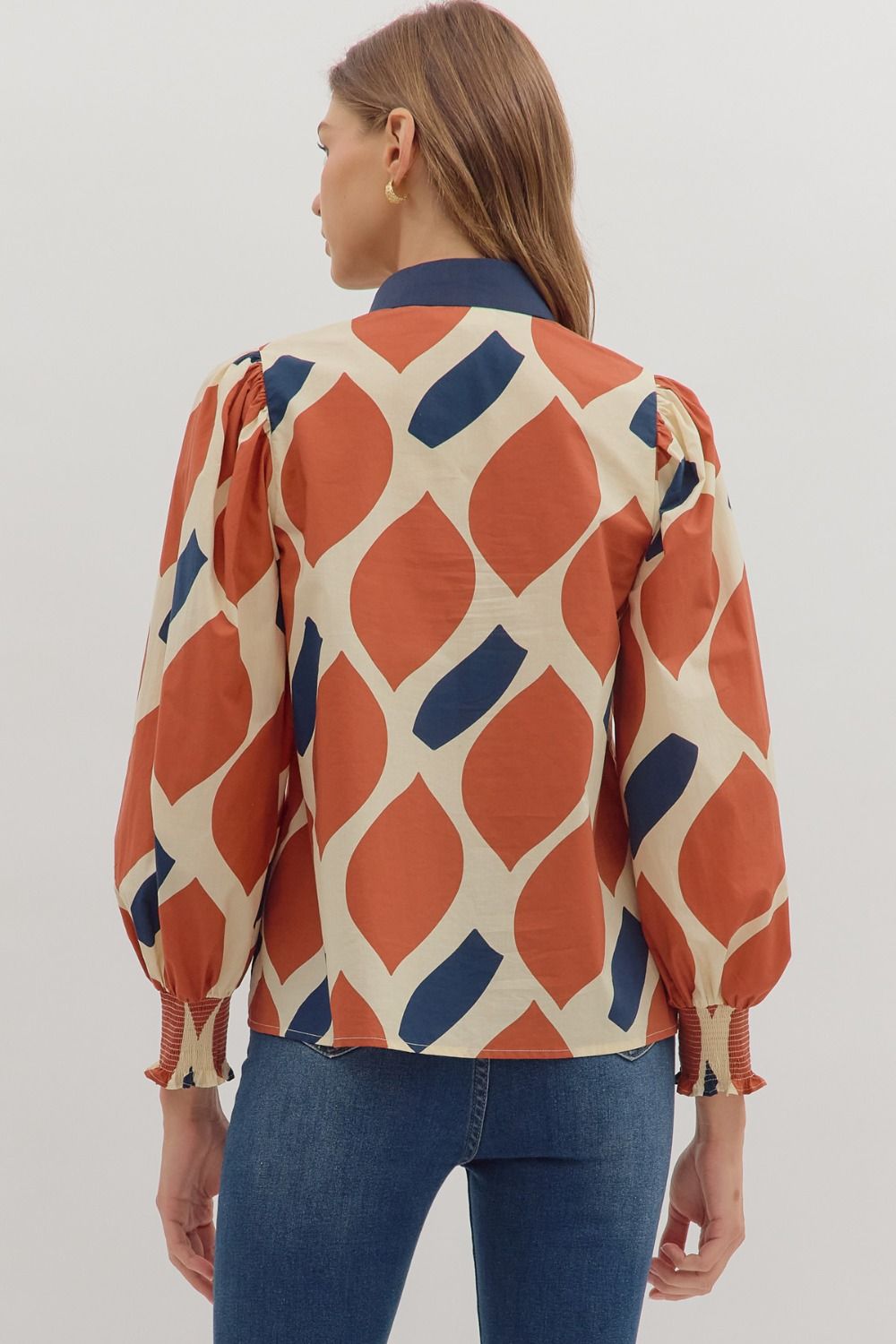 Geometric Print Top