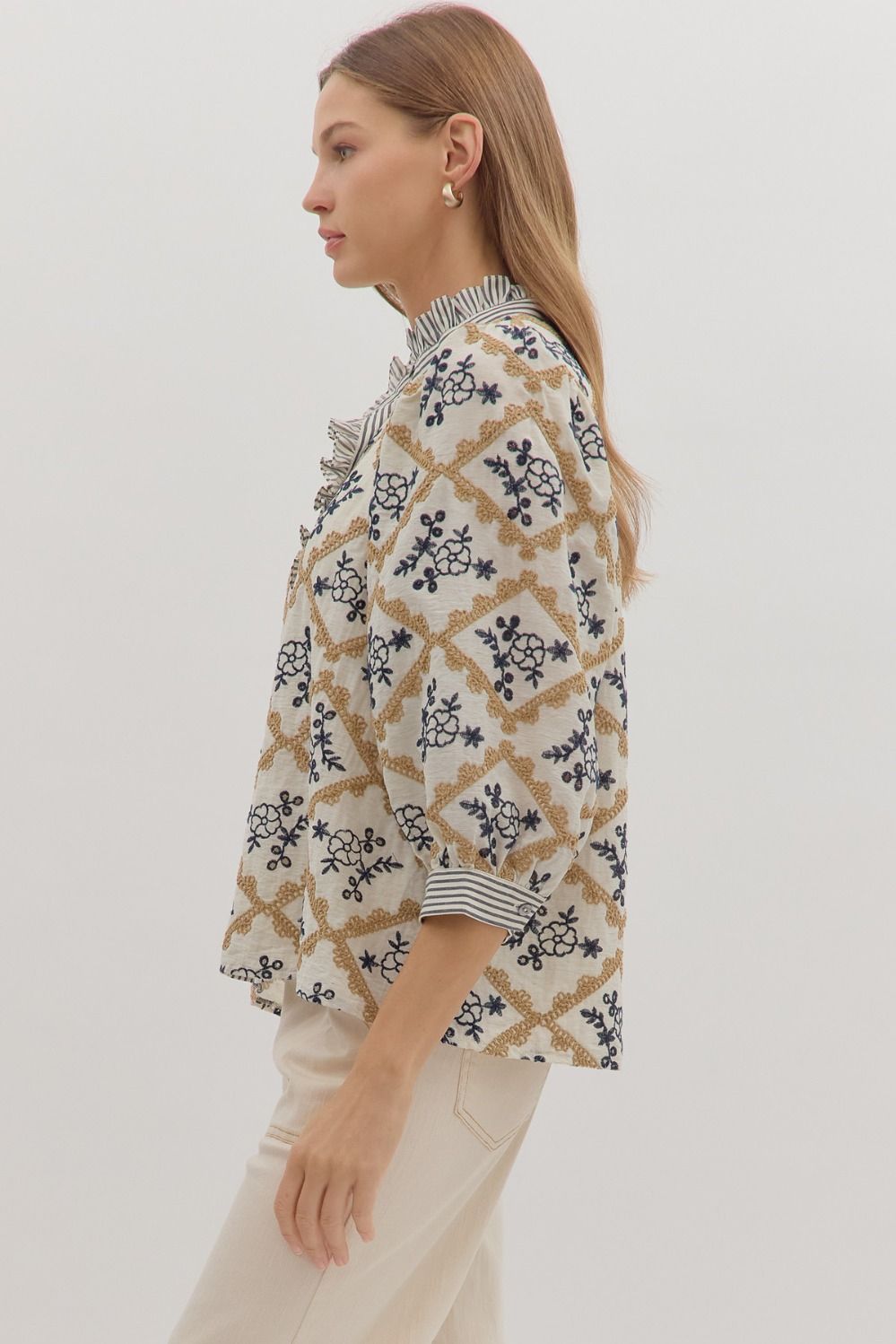 Floral Embroidered Top