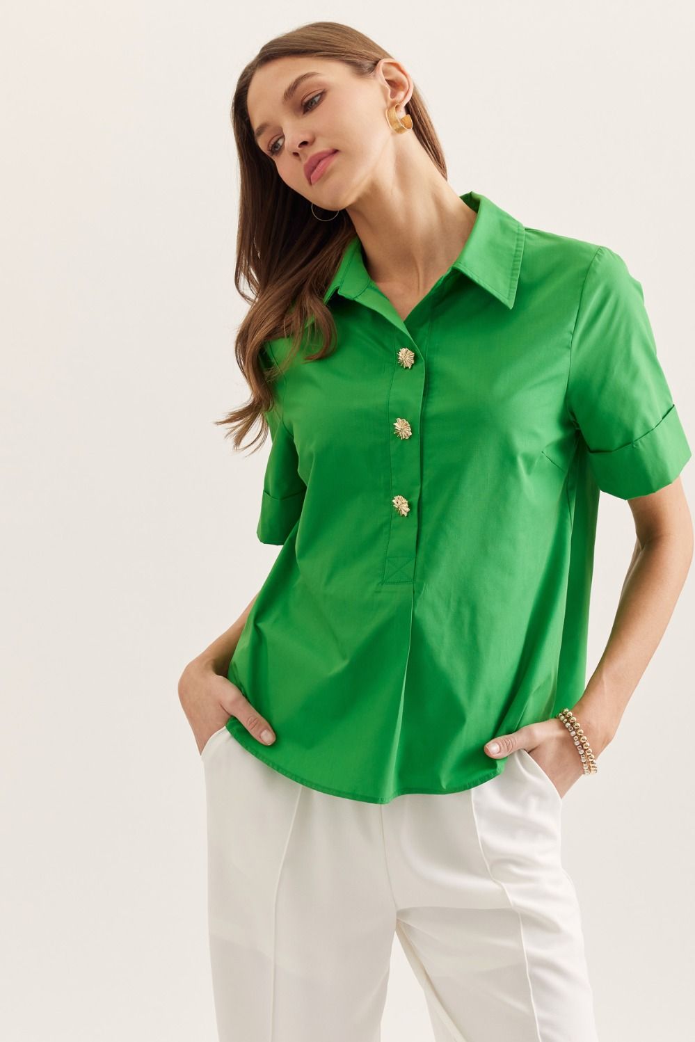 Short Sleeve Popover