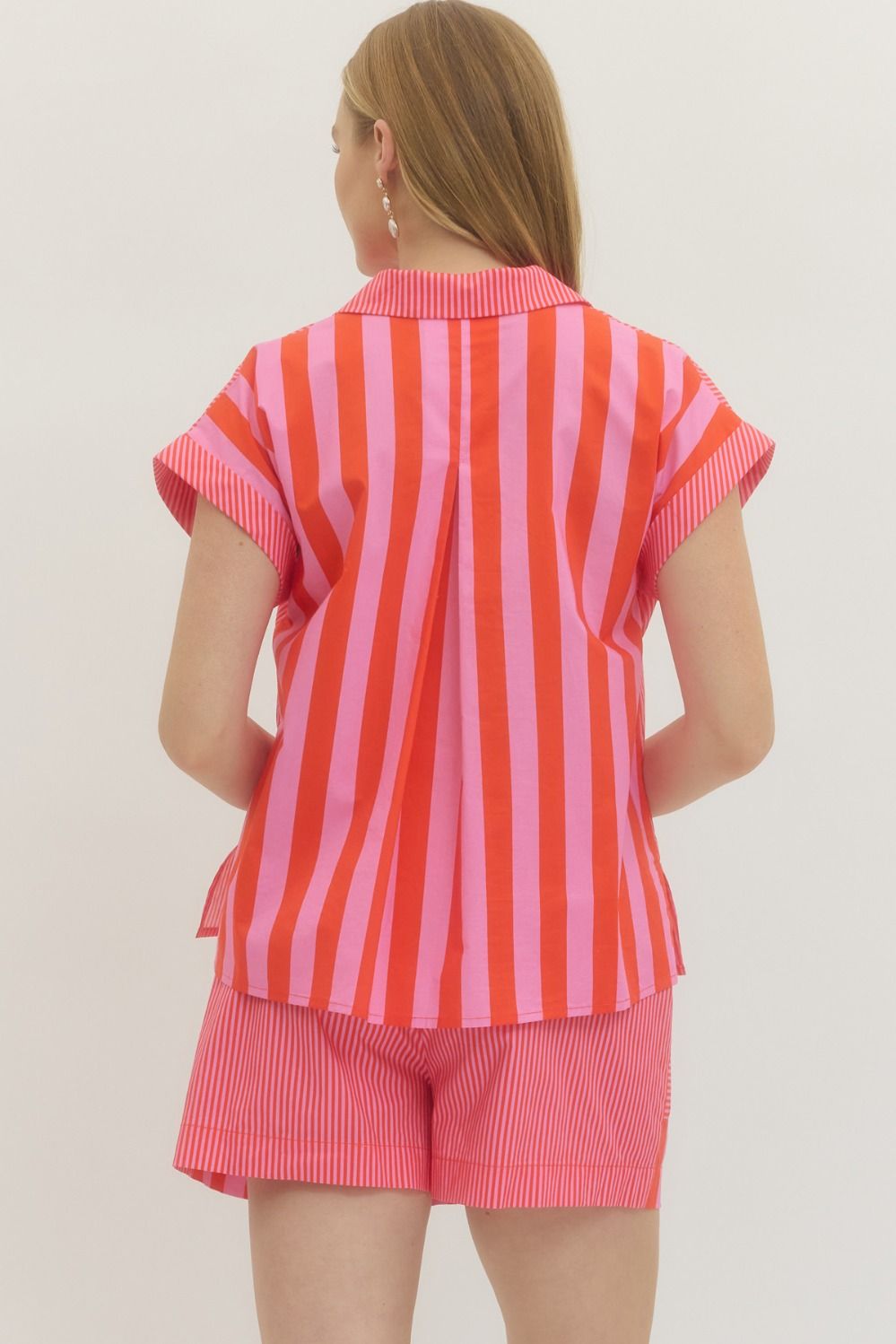 Striped Short Sleeve Top