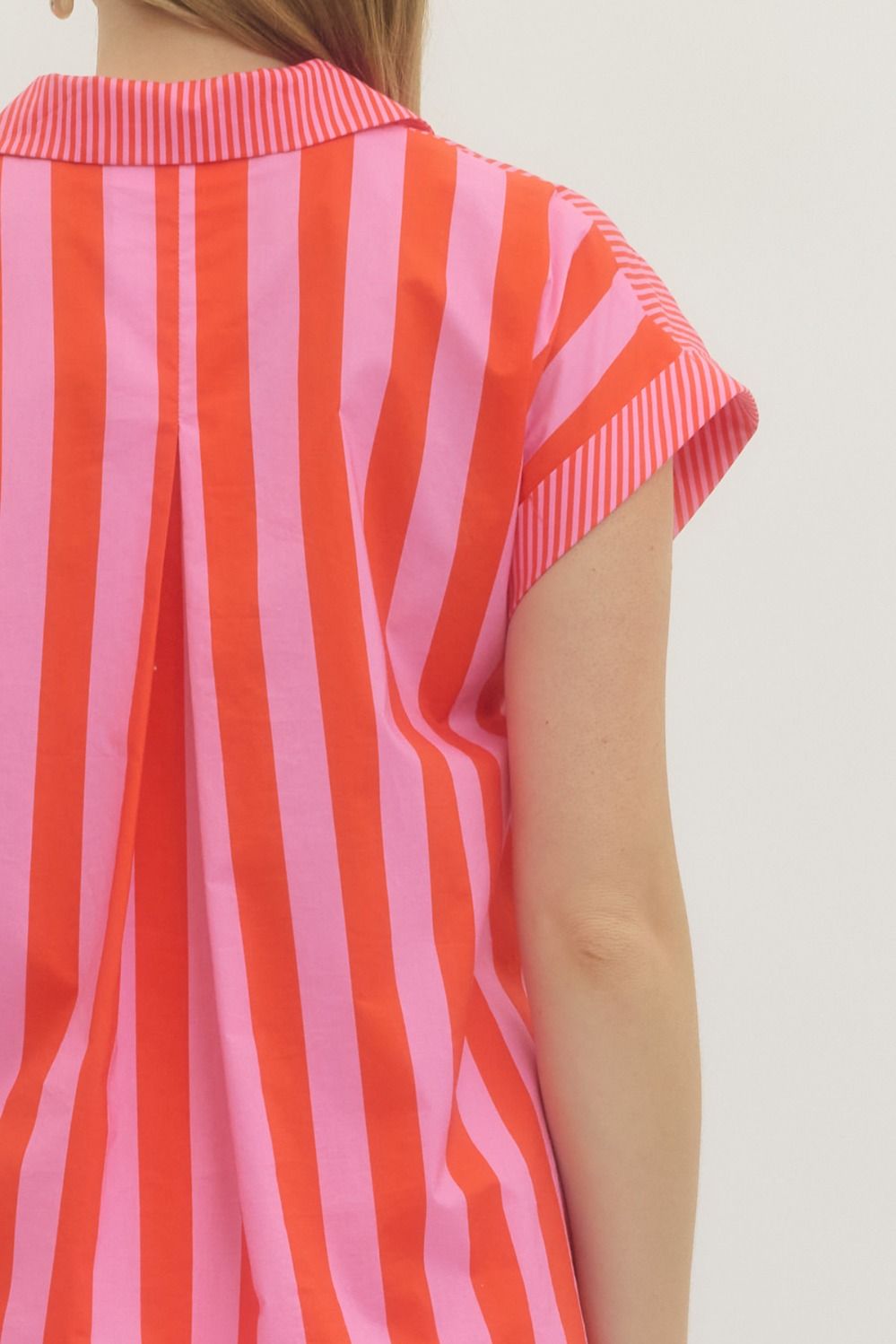 Striped Short Sleeve Top