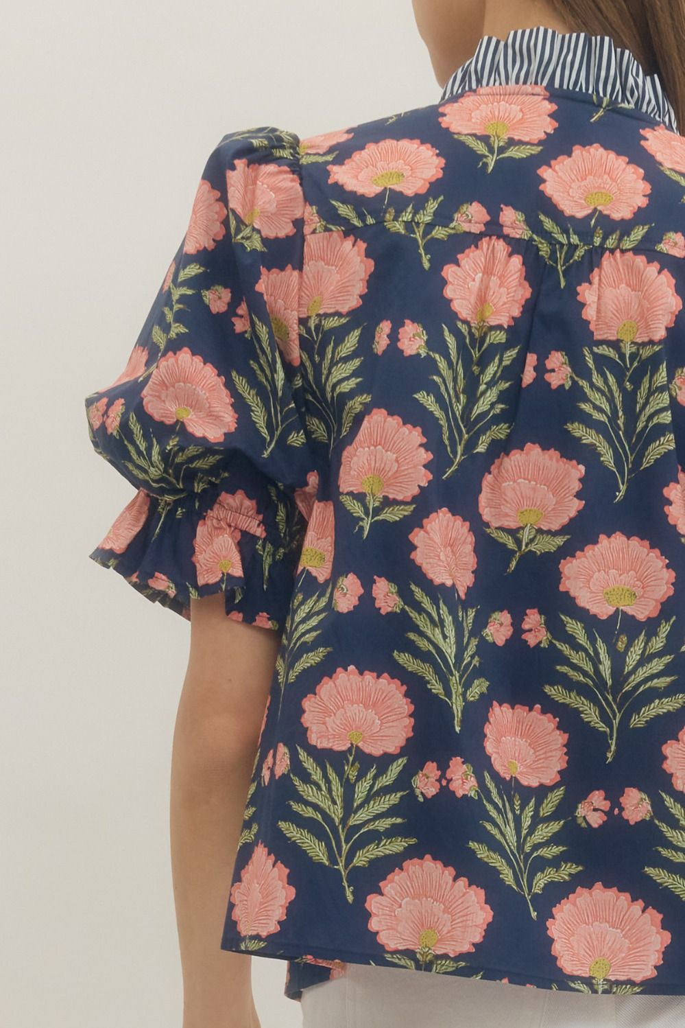 Floral Puff Sleeve Top