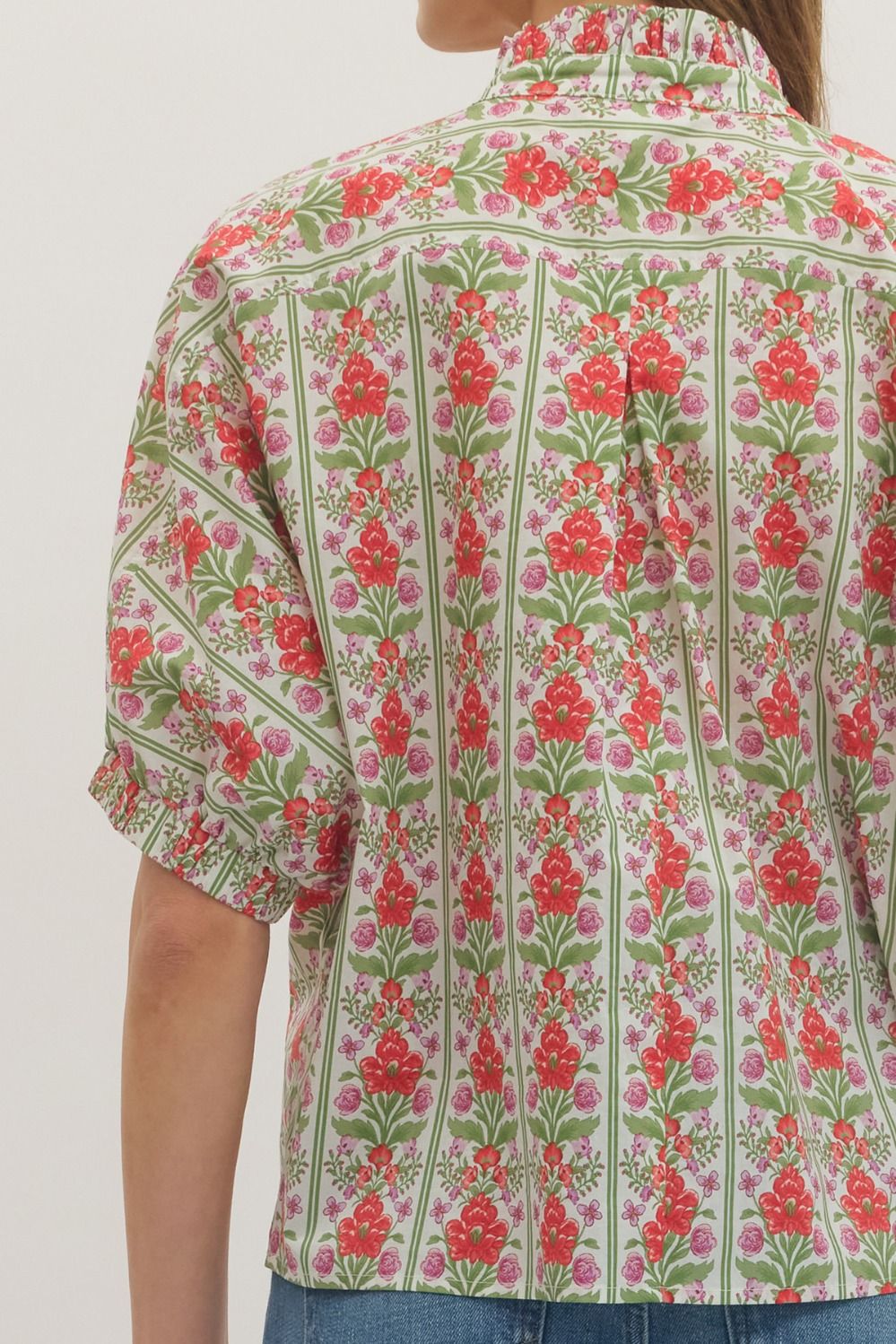 Floral Button Up Top