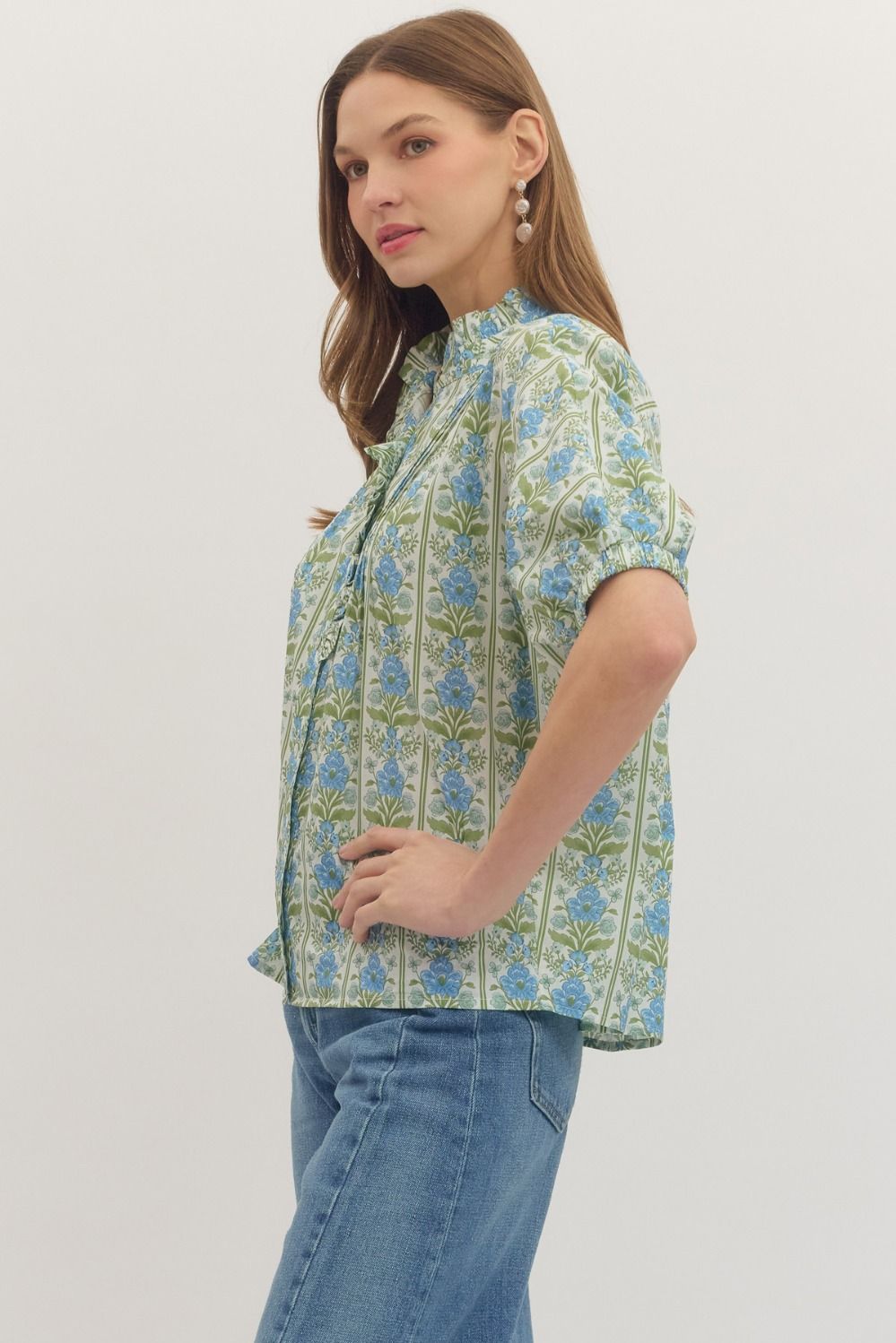 Botanical Dolman Sleeve Top