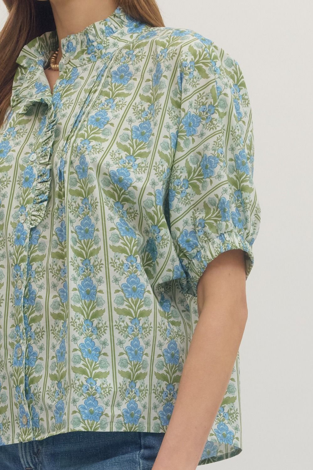 Botanical Dolman Sleeve Top