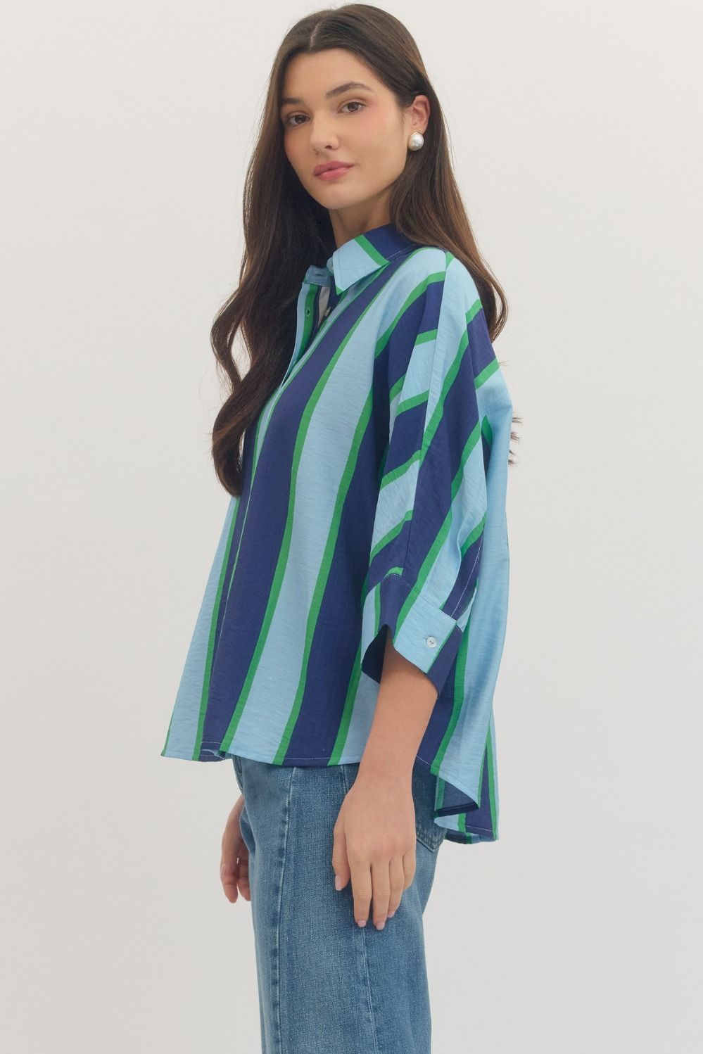Striped Dolman Top
