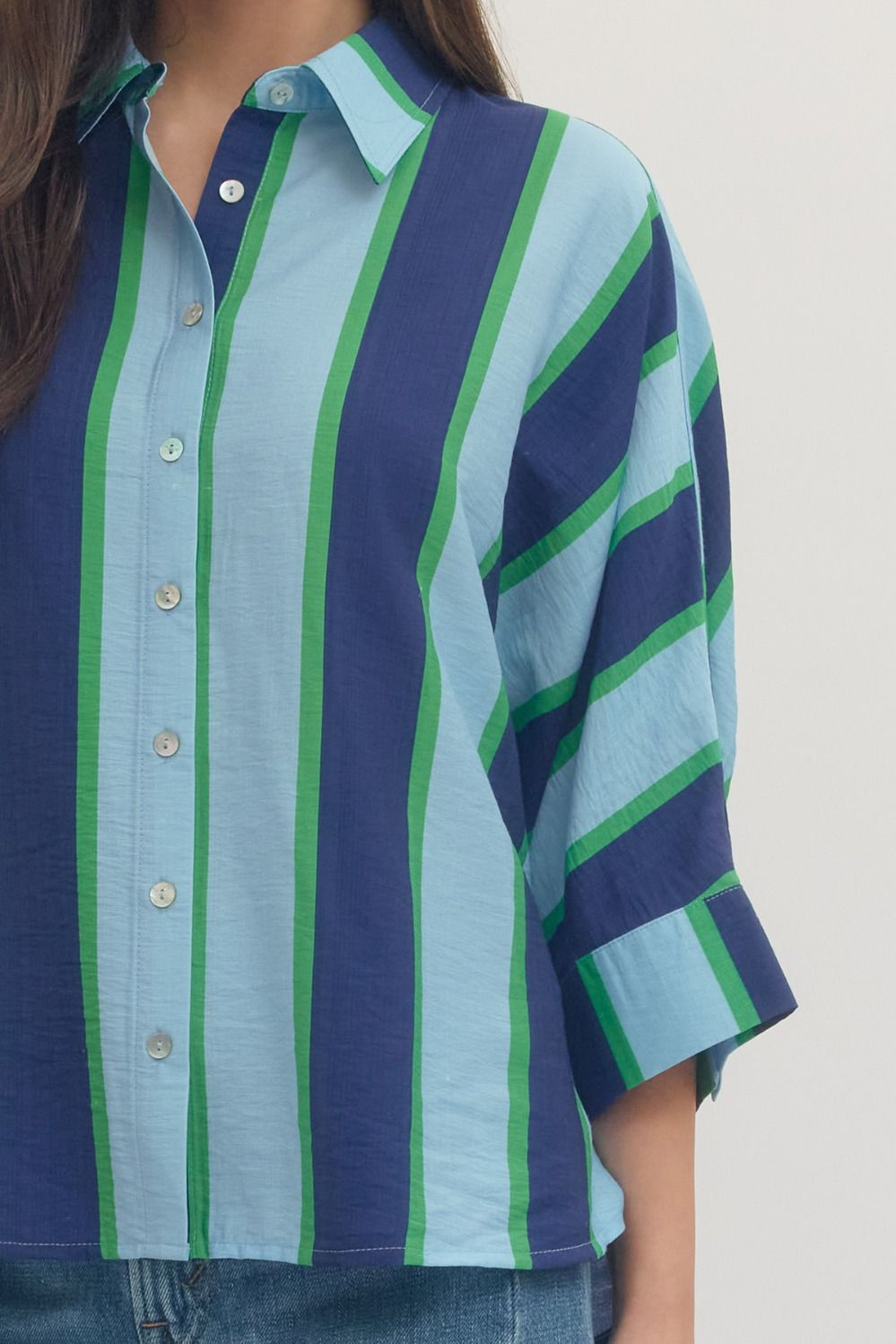 Striped Dolman Top